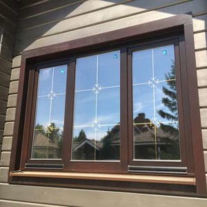 Противопожарное окно коричневого цвета / серия FRM1175